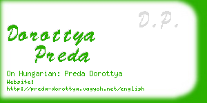 dorottya preda business card
